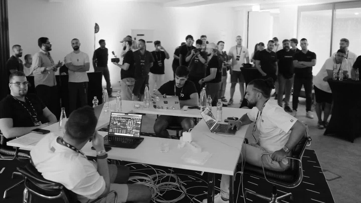 frontier traders in belgrade. frame from solana events' final-round video